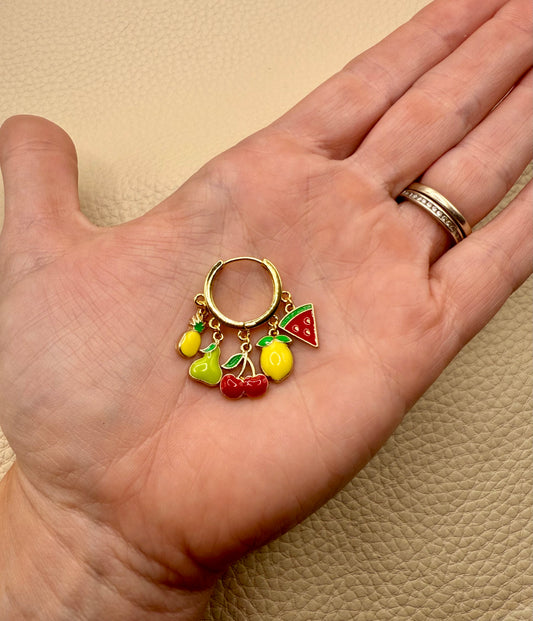 Fruit Salad π Mini Charm Earrings