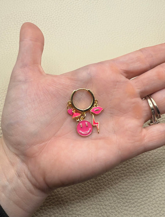 Pink Party 💗 Mini Charm Earrings